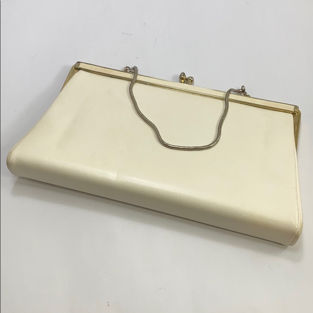Vintage off white clutch bag